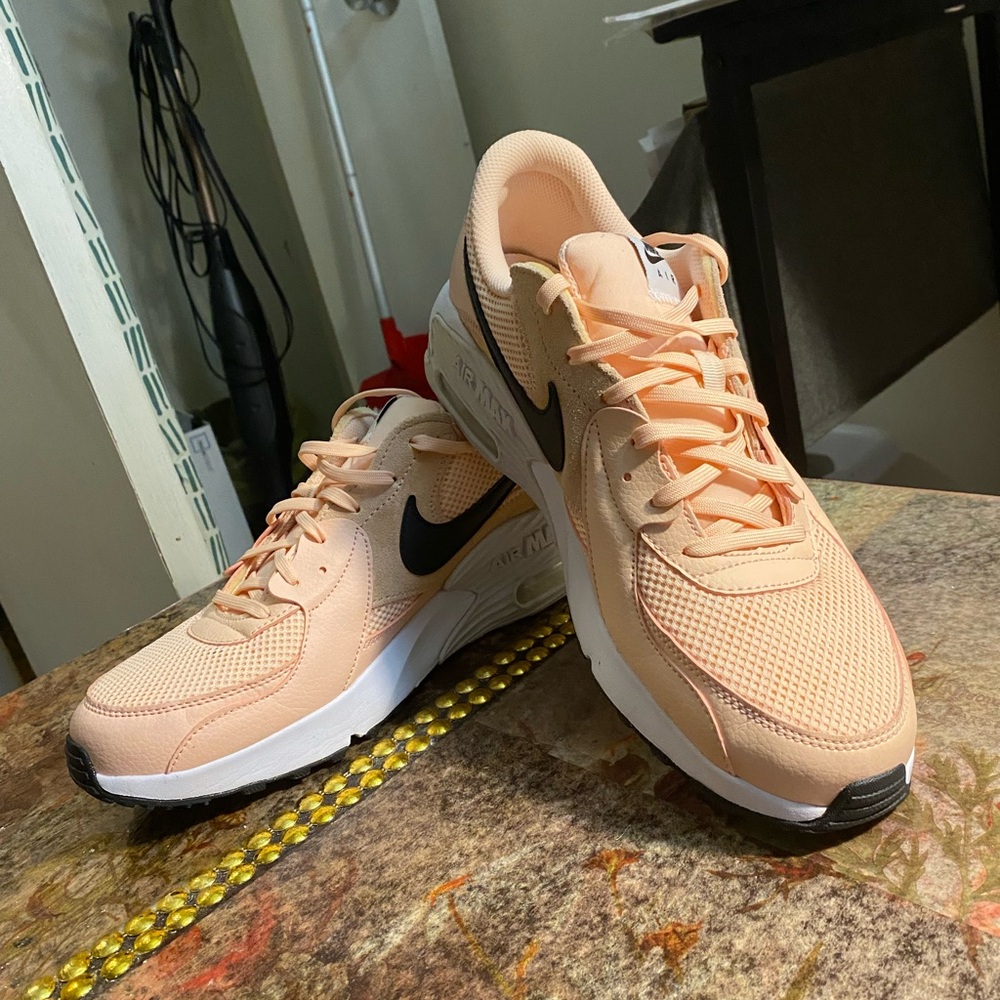 Nike Peach and Black Athletic Shoes
